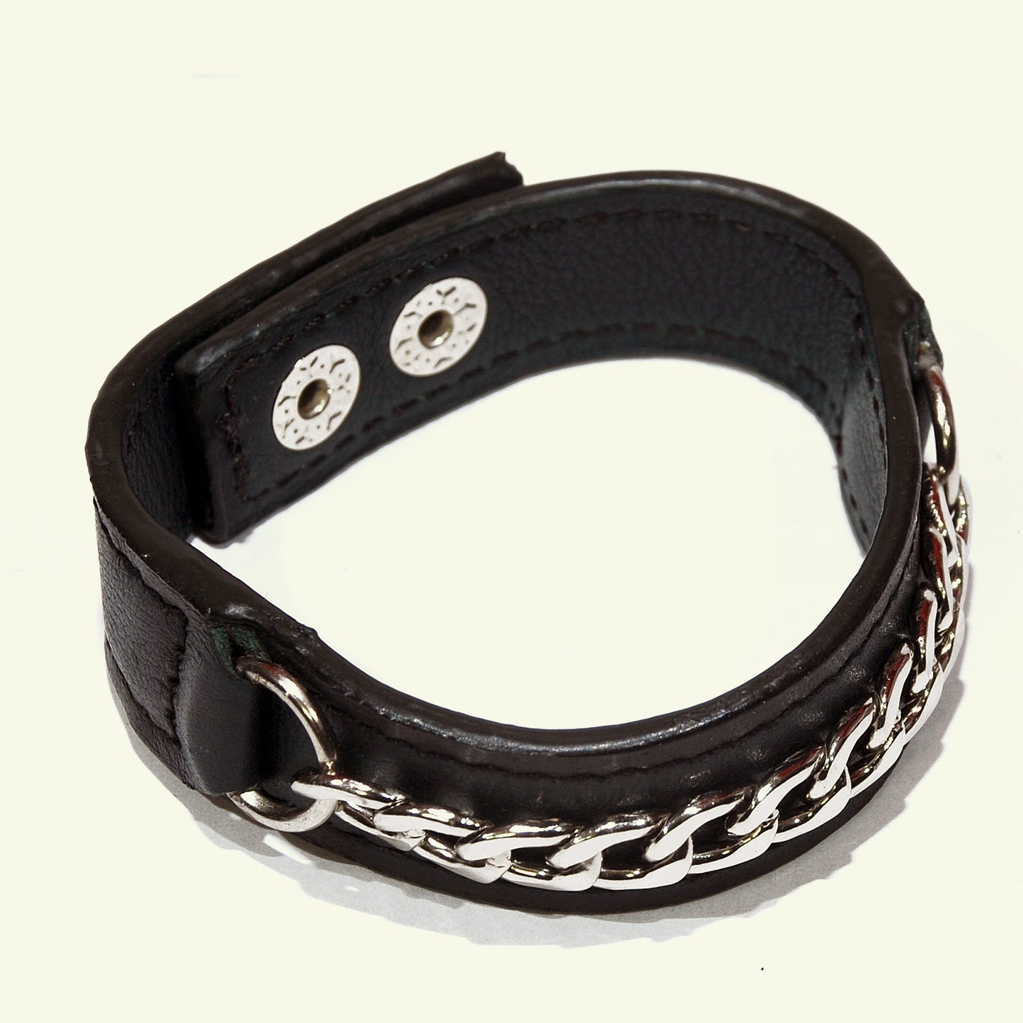 Bracelet in airbrushed calfskin "Forest Green"