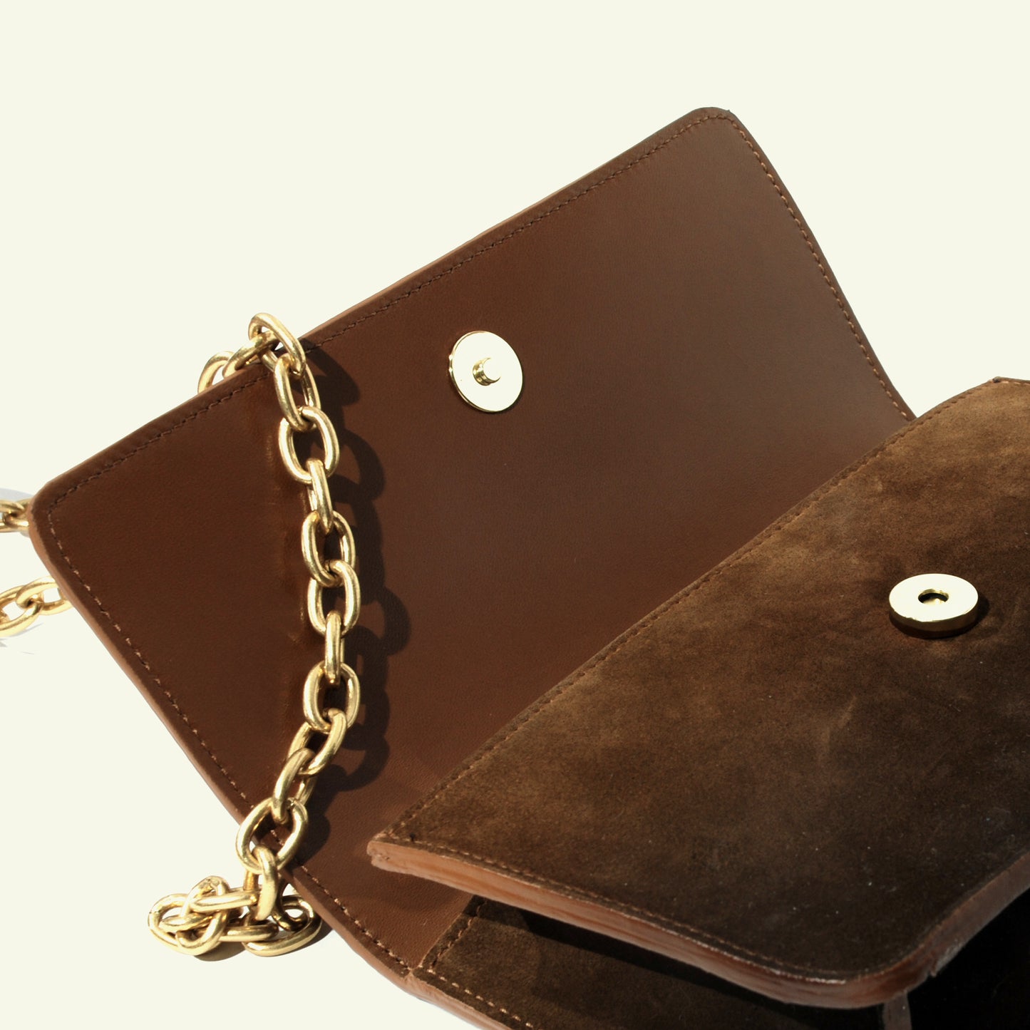 Brenda Bag in airbrushed suede "Burnt Wheat"
