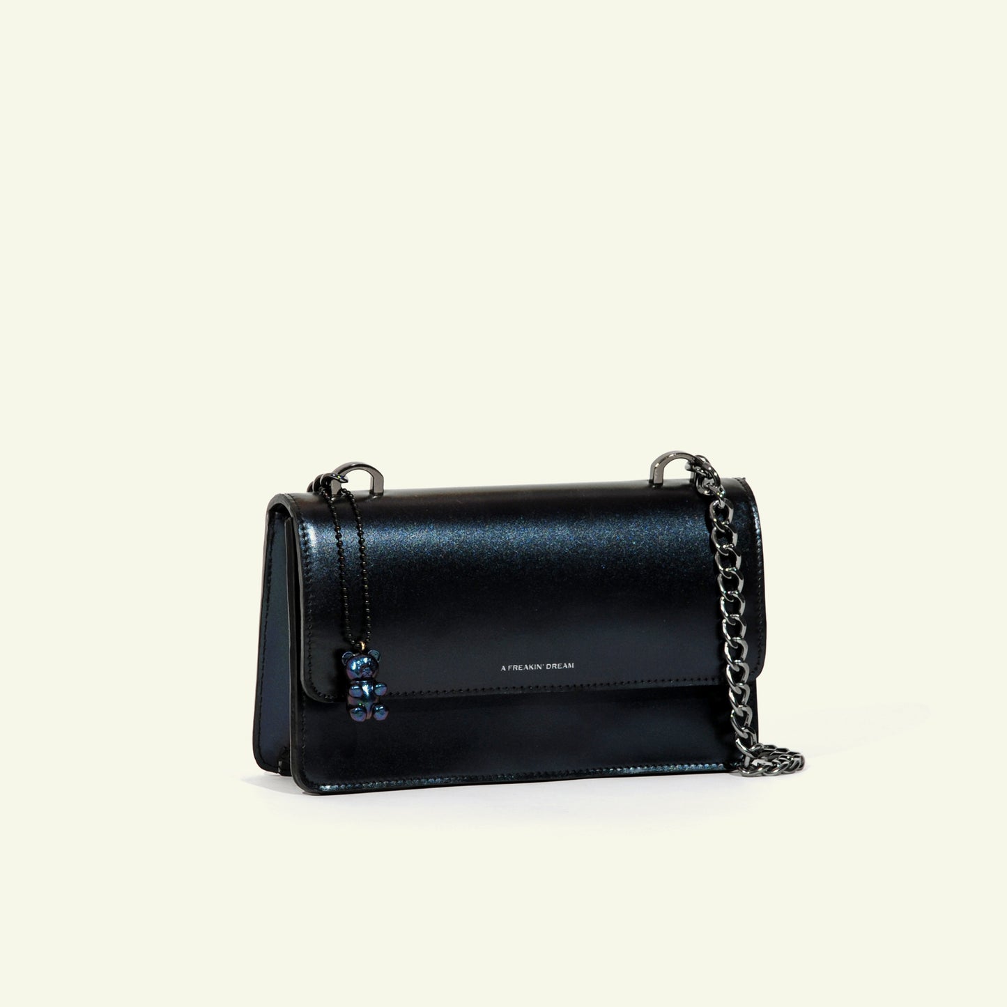 Brenda Bag in airbrushed leather "Iridescent oil"