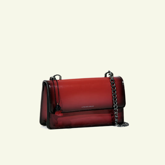 Brenda Bag in airbrushed leather "Lipstick"