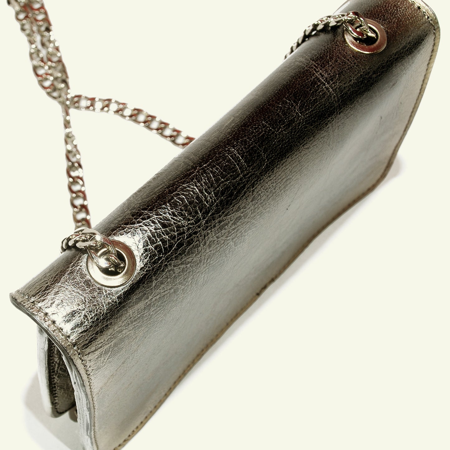 Gia Bag in airbrushed leather "Warm Metal"