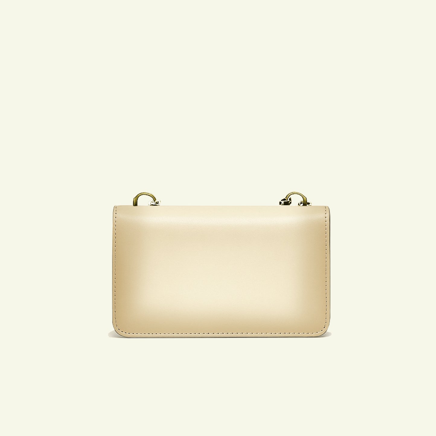 Borsa Brenda in pelle aerografata "Sesame #f0efda"