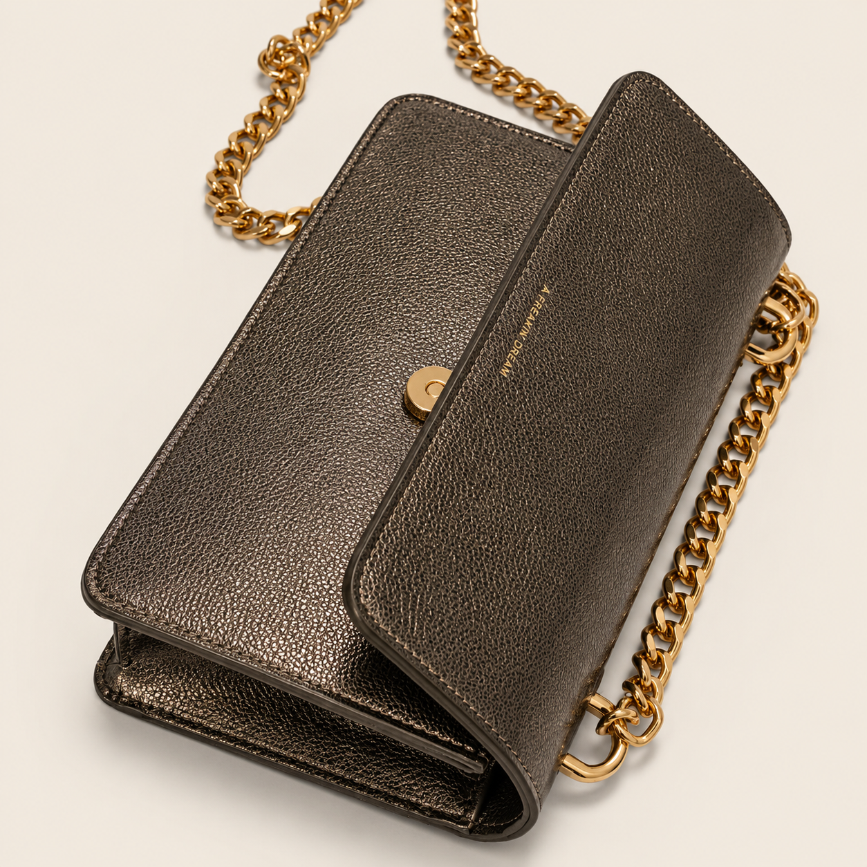 Brenda Bag in airbrushed leather "Warm Gold"