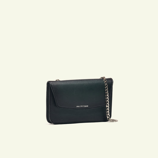Borsa Gia in pelle aerografata "Forest Green"