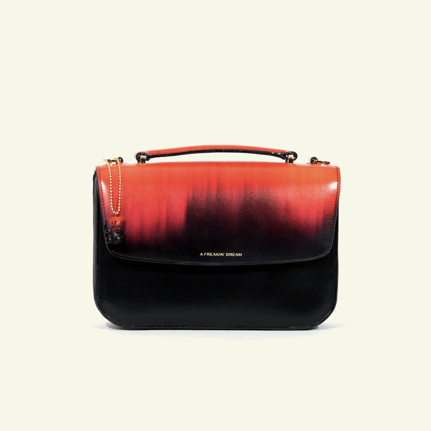 Tori Bag in airbrushed leather "The crayons effect"