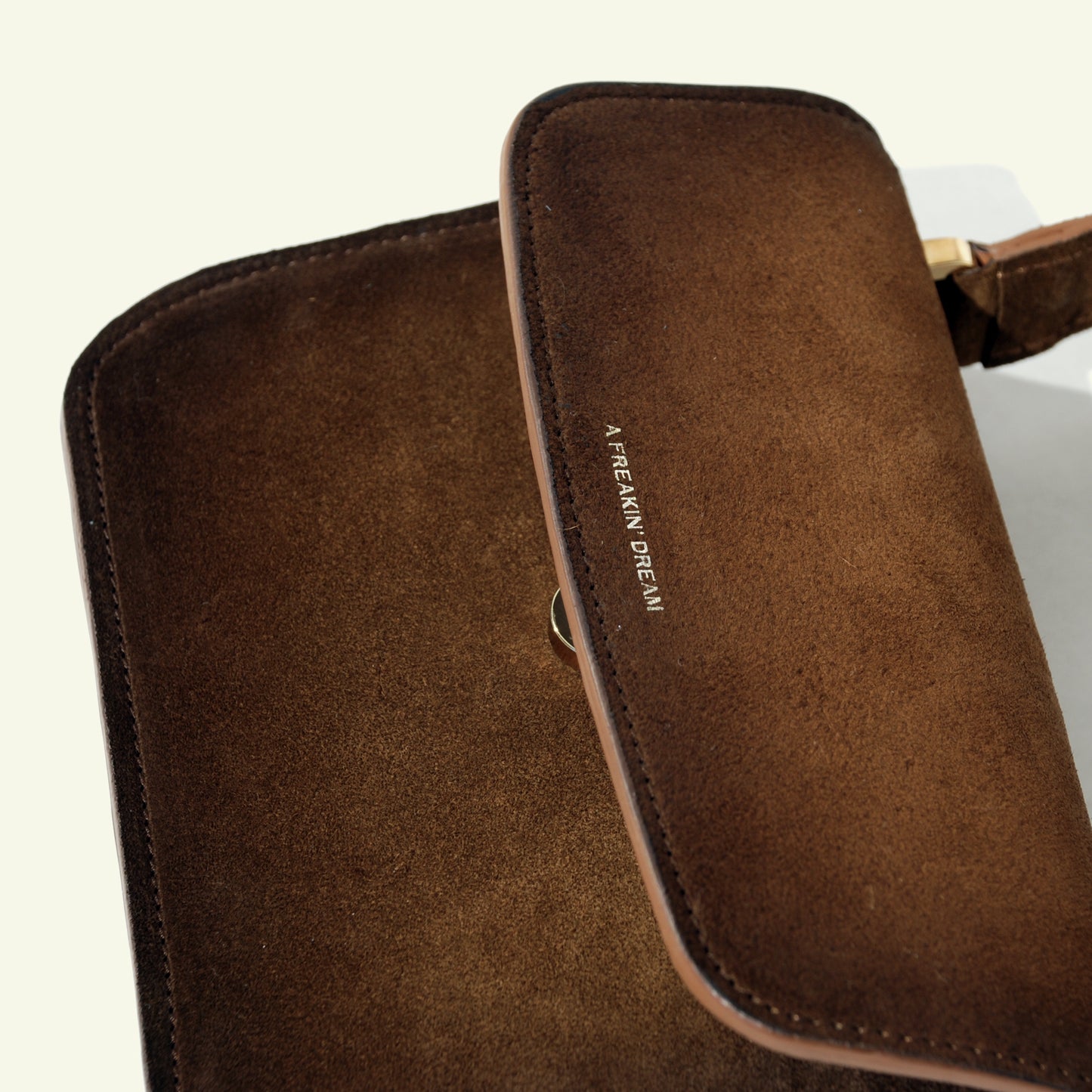 Tori Mini Bag in airbrushed Suede "Burnt Wheat"