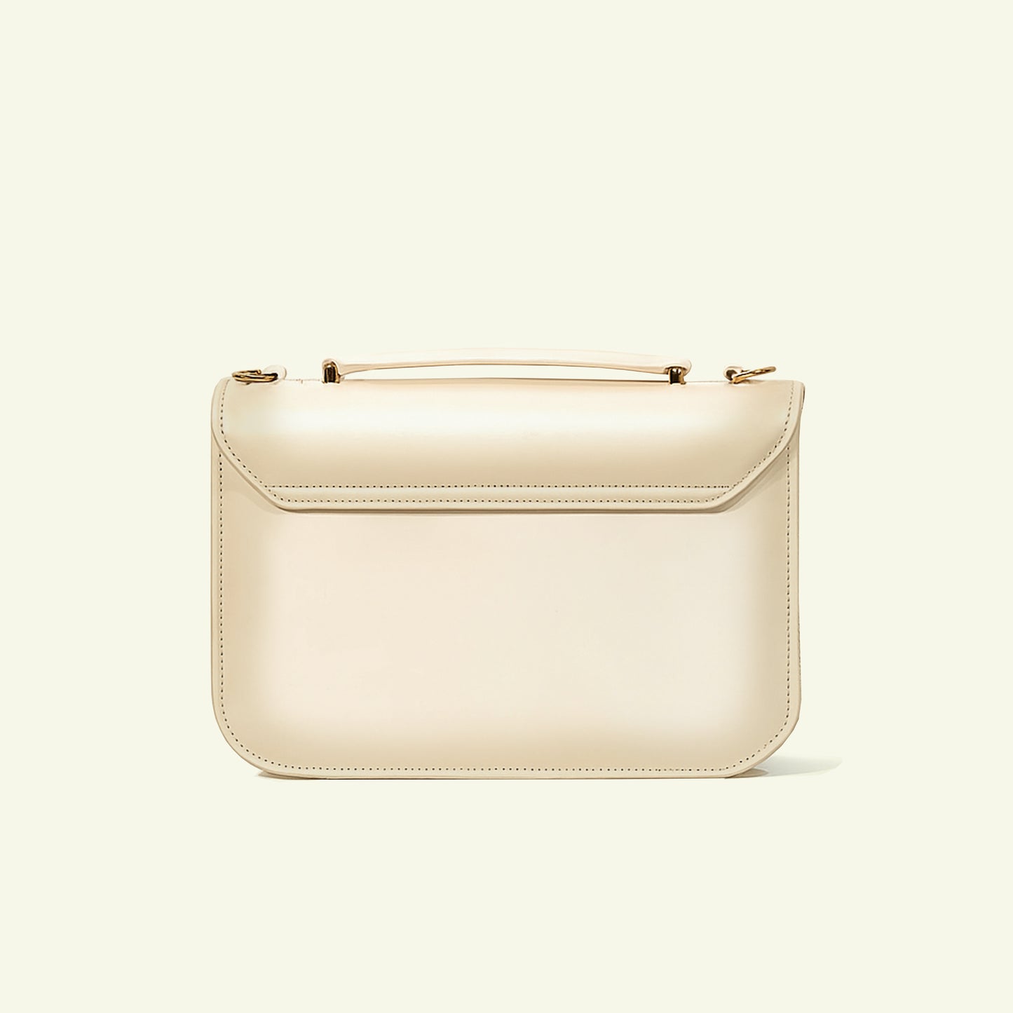 Borsa Tori in pelle di vitello "sesame #f0efda"