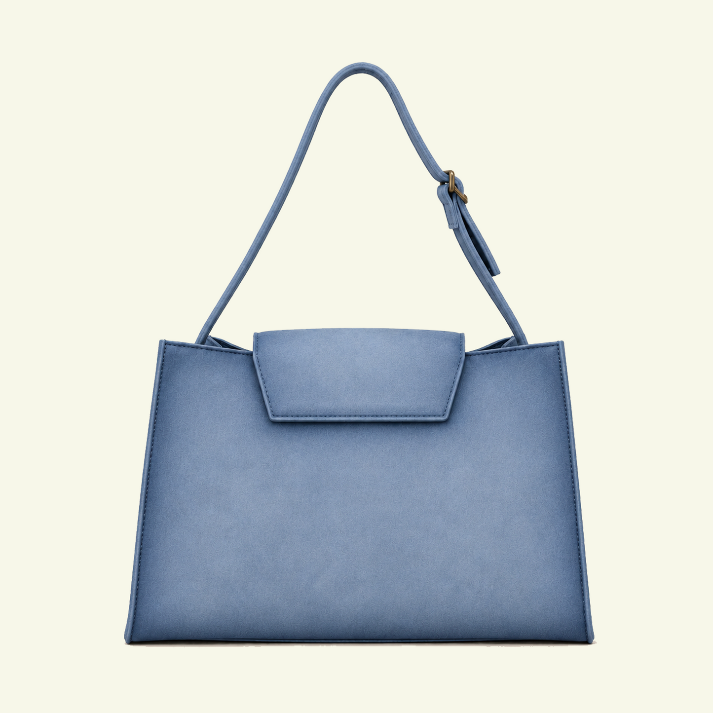 Große Pascale Bag aus airbrush-bemaltem Kalbsveloursleder “Burnt Wheat”