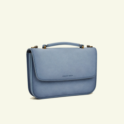 Tori bag in airbrushed Suede "Baby Blue"