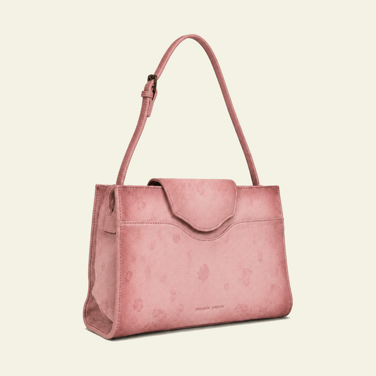 Pascale Mini Bag in airbrushed suede "Pink Stains"