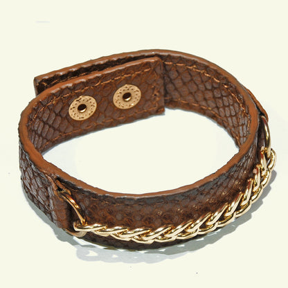 Bracciale in vitello aerografato "Warm Metal"