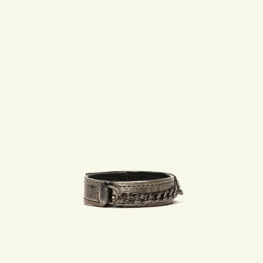 Bracciale in vitello aerografato "Warm Metal"