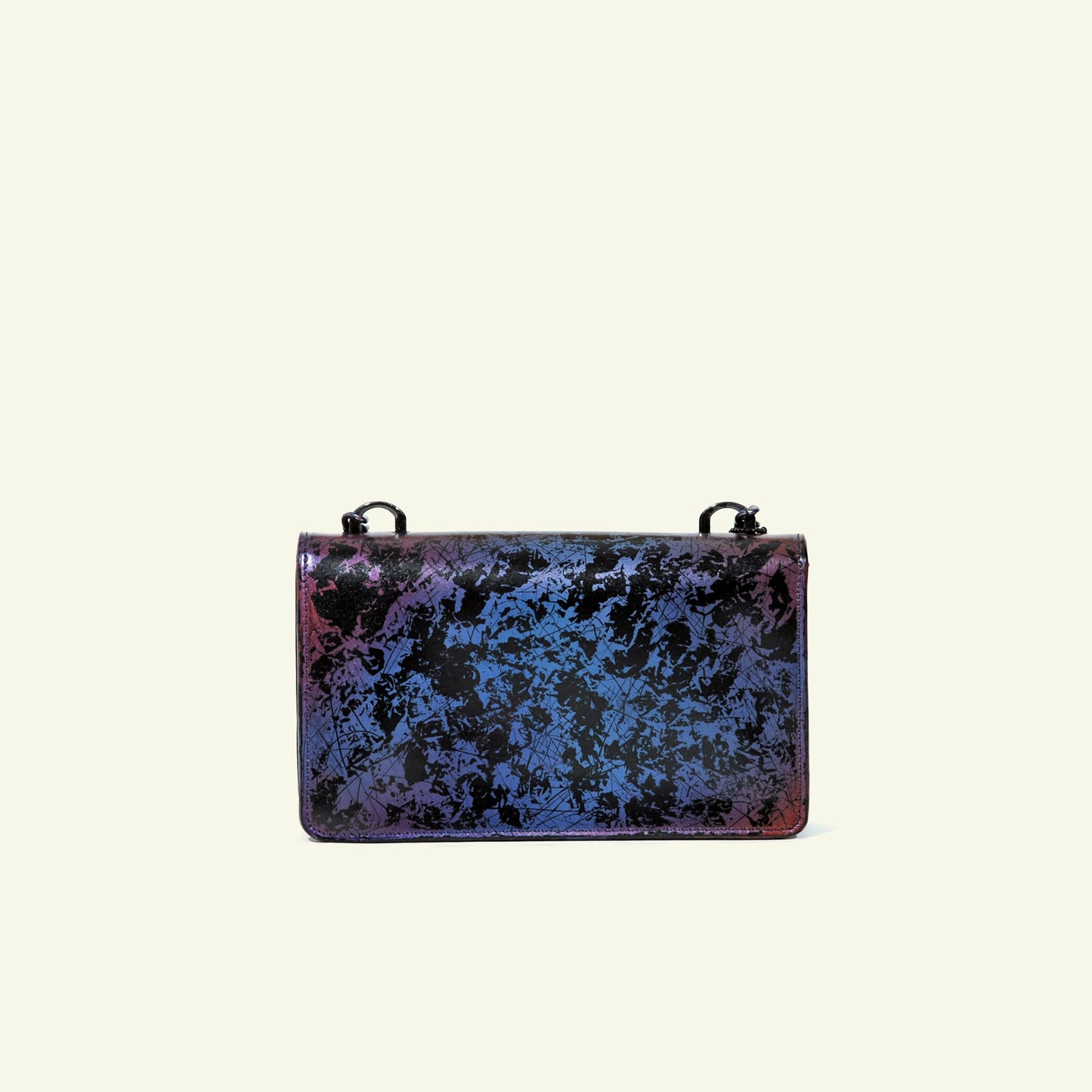 Brenda Bag in airbrushed leather "Abstract sunset"