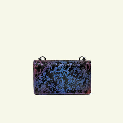 Brenda Bag in airbrushed leather "Abstract sunset"