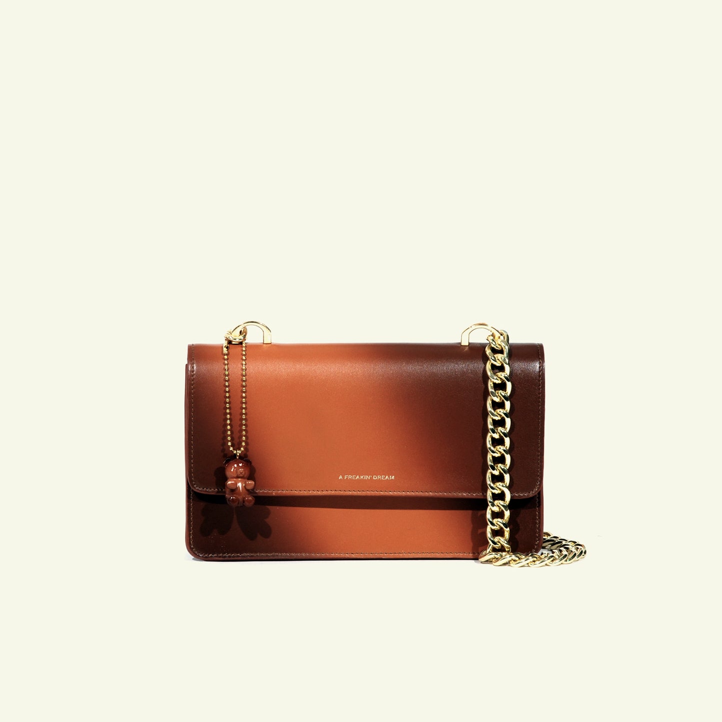 Brenda Bag in airbrushed leather "Burning sun on leather"