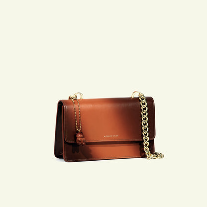 Brenda Bag in airbrushed leather "Burning sun on leather"