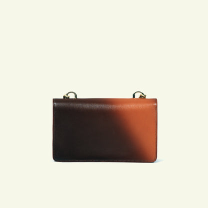 Brenda Bag in airbrushed leather "Burning sun on leather"