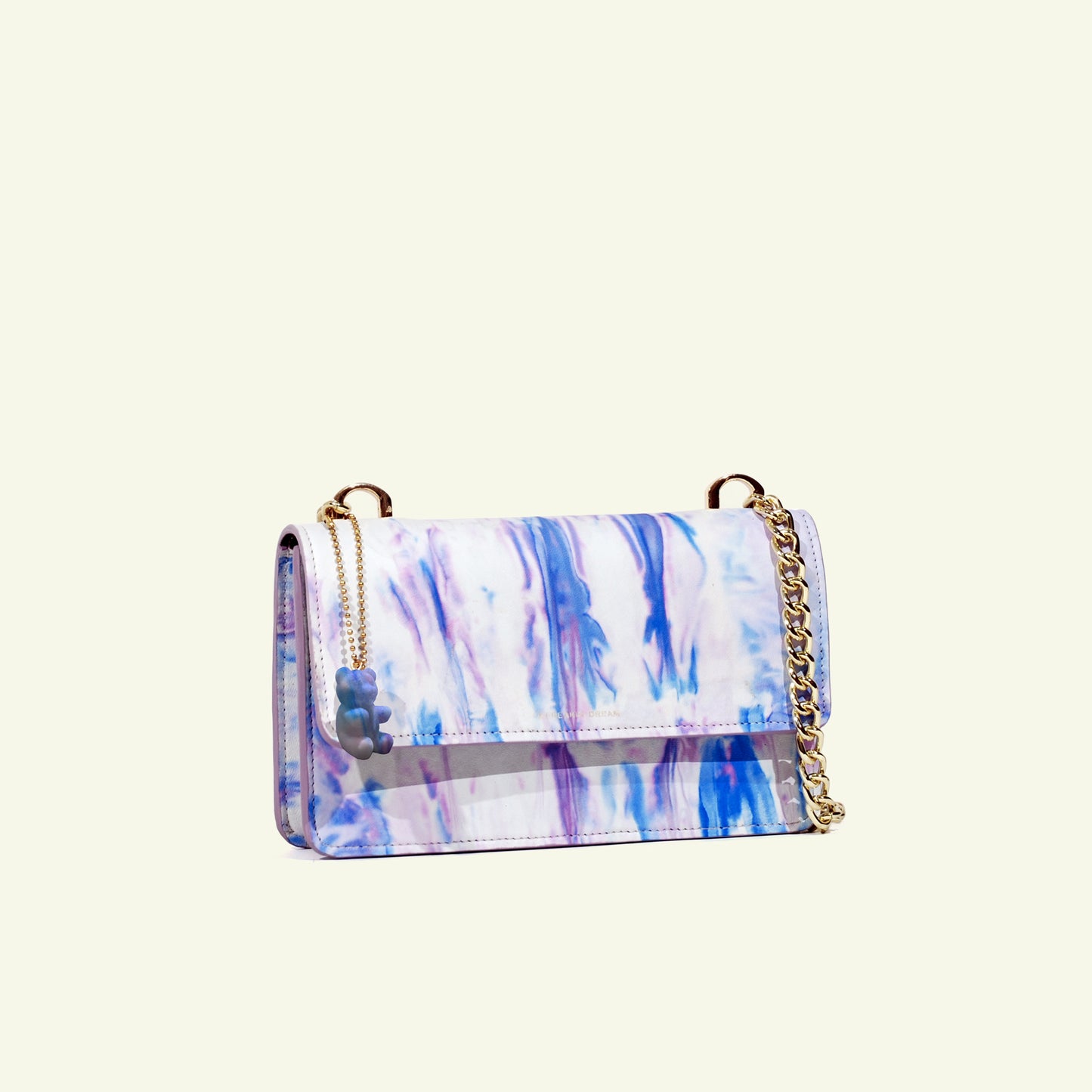 Brenda Bag in airbrushed leather "Baby Colors Tie Dye"