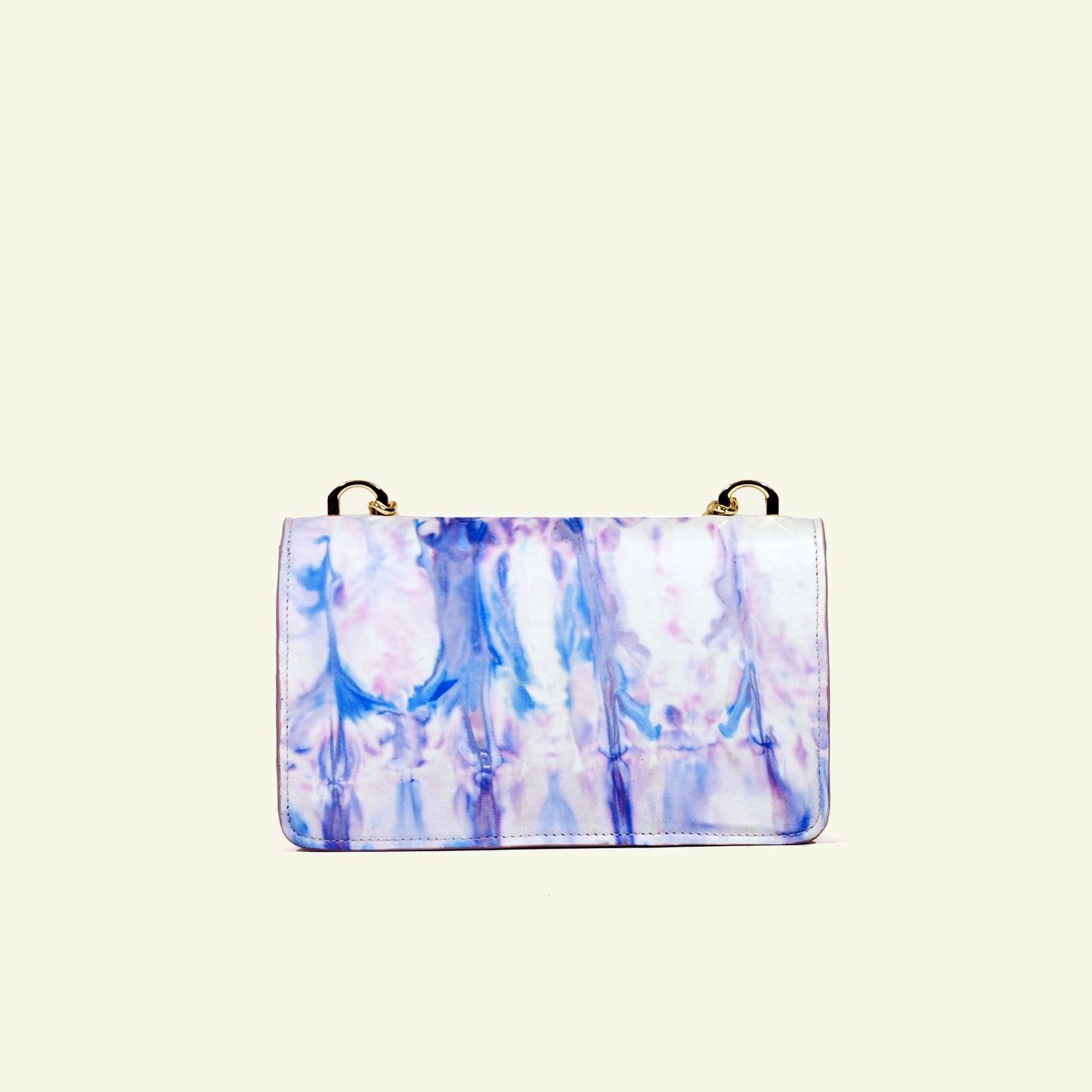 Brenda Bag in airbrushed leather "Baby Colors Tie Dye"