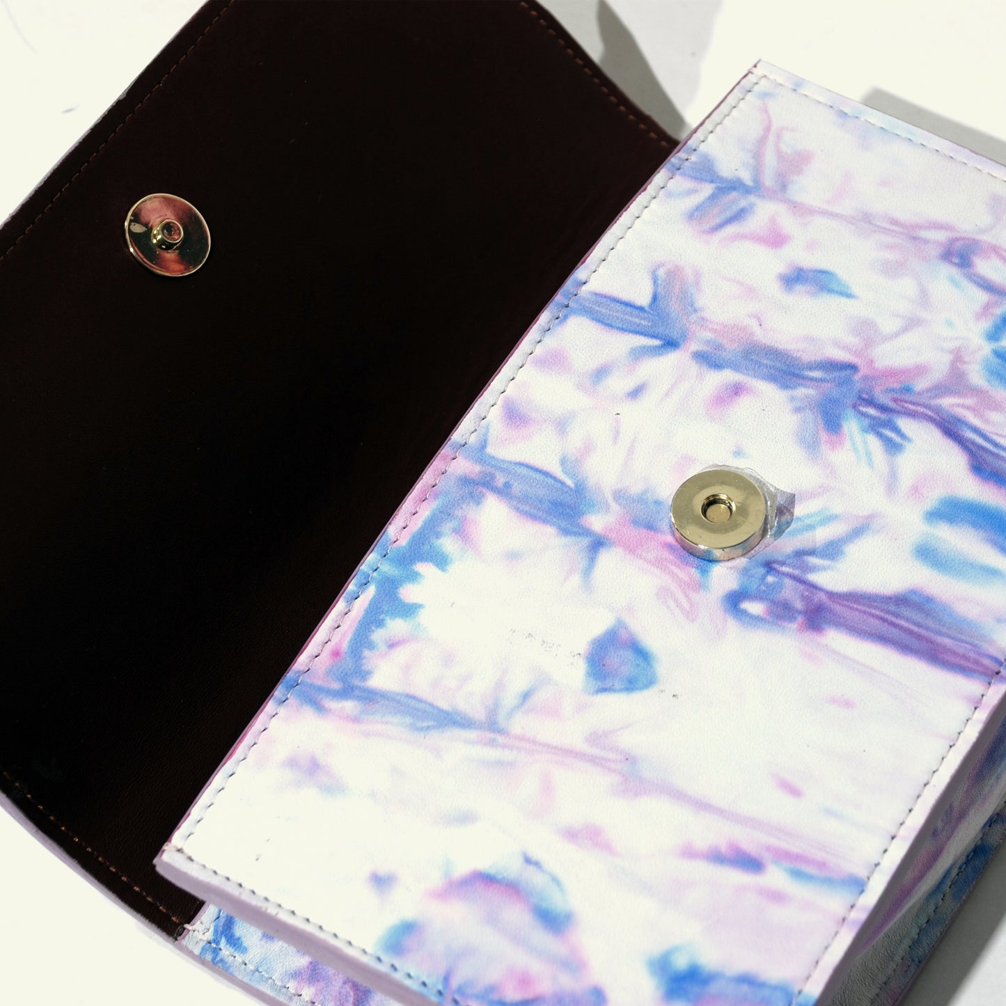 Brenda Bag in airbrushed leather "Baby Colors Tie Dye"