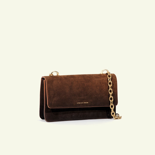 Brenda Bag in airbrushed suede "Burnt Wheat"