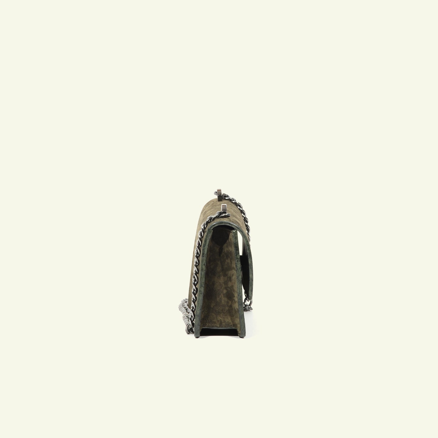 Brenda bag in airbrushed suede "Green stains"