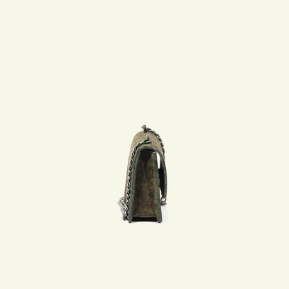 Brenda bag in airbrushed suede "Green stains"