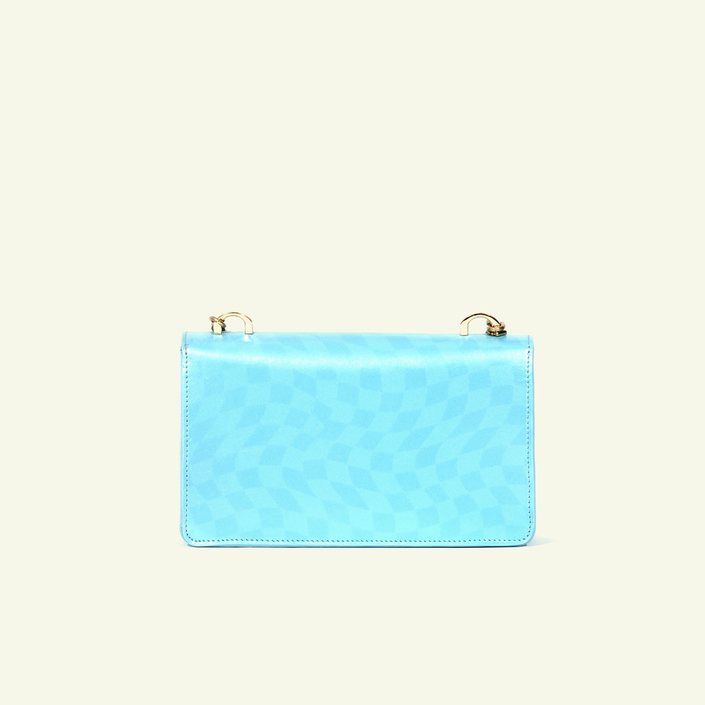 Brenda Bag in airbrushed leather "Checkered motherpearl"