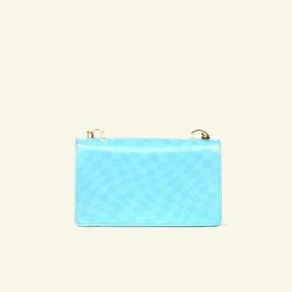 Brenda Bag in airbrushed leather "Checkered motherpearl"