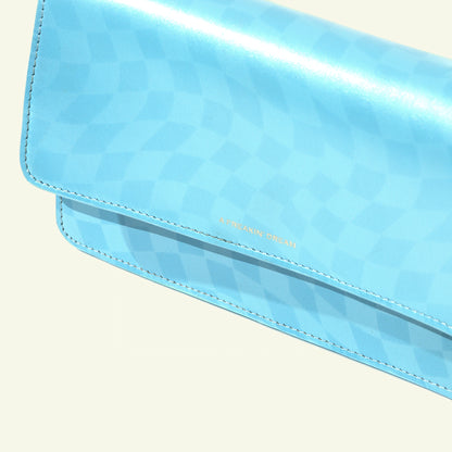 Brenda Bag in airbrushed leather "Checkered motherpearl"
