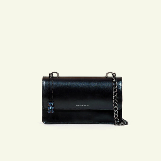 Brenda Bag in airbrushed leather "Iridescent oil"