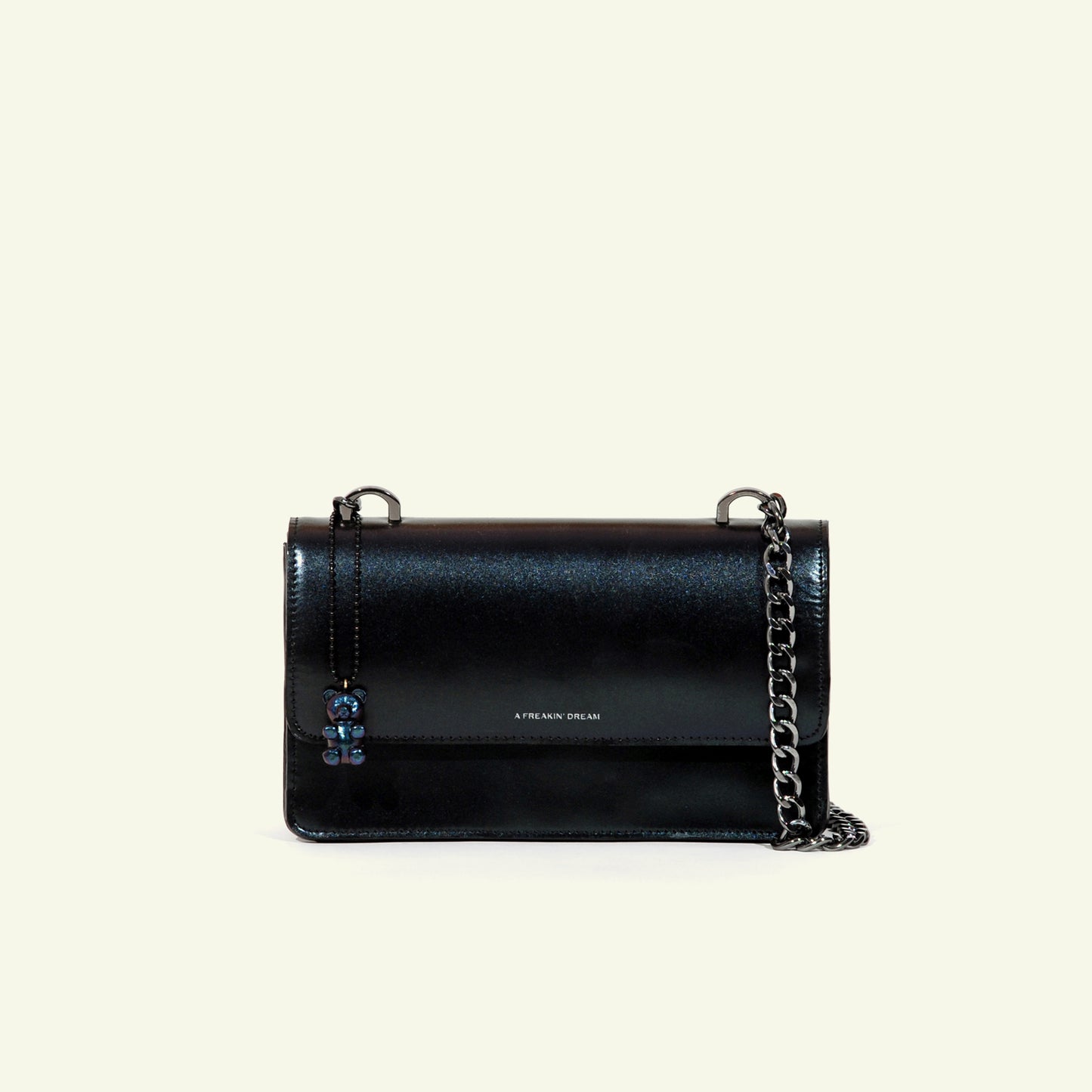 Brenda Bag in airbrushed leather "Iridescent oil"