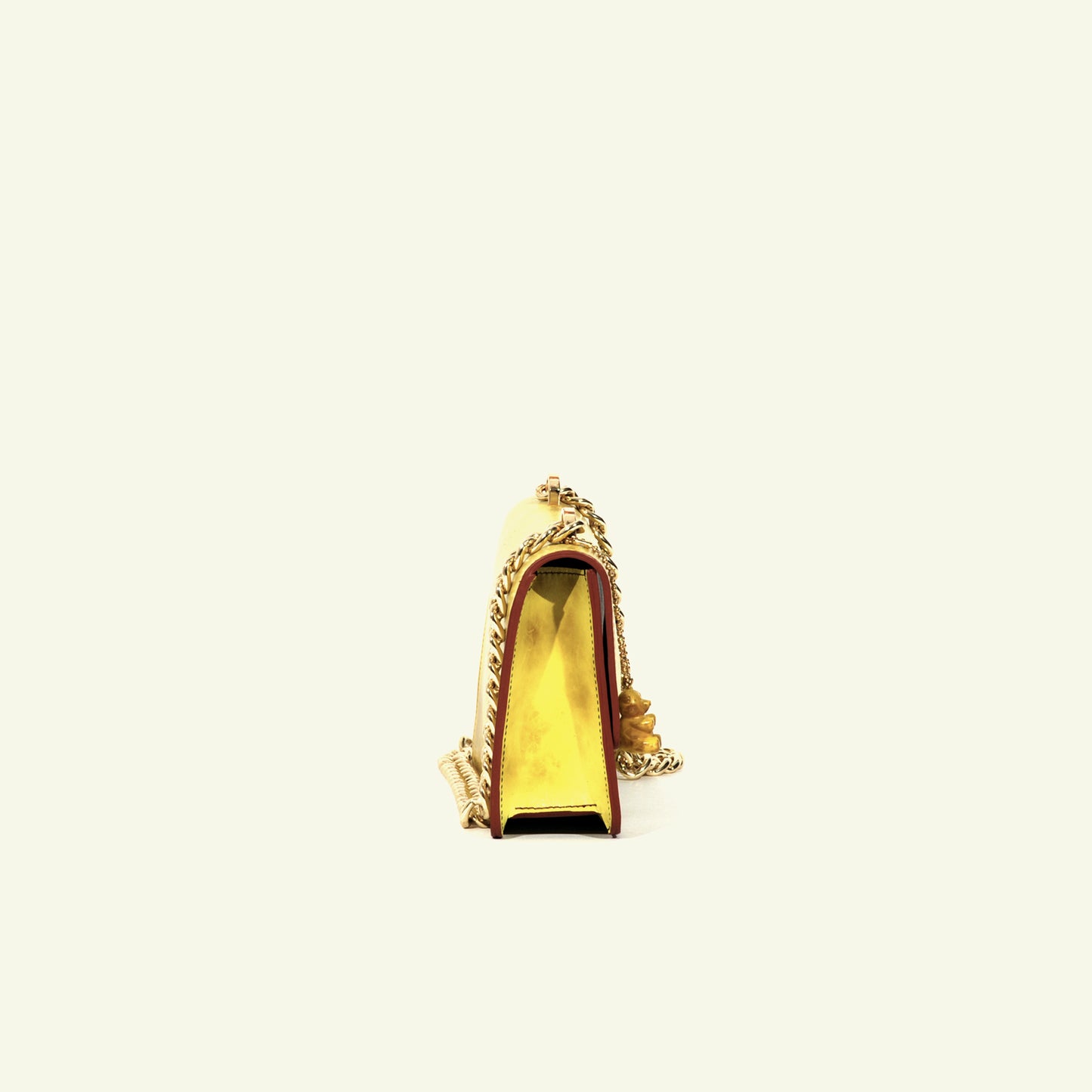 Brenda Bag in airbrushed leather "Yellow tie dye"