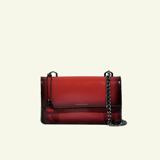 Brenda Bag in airbrushed leather "Lipstick"