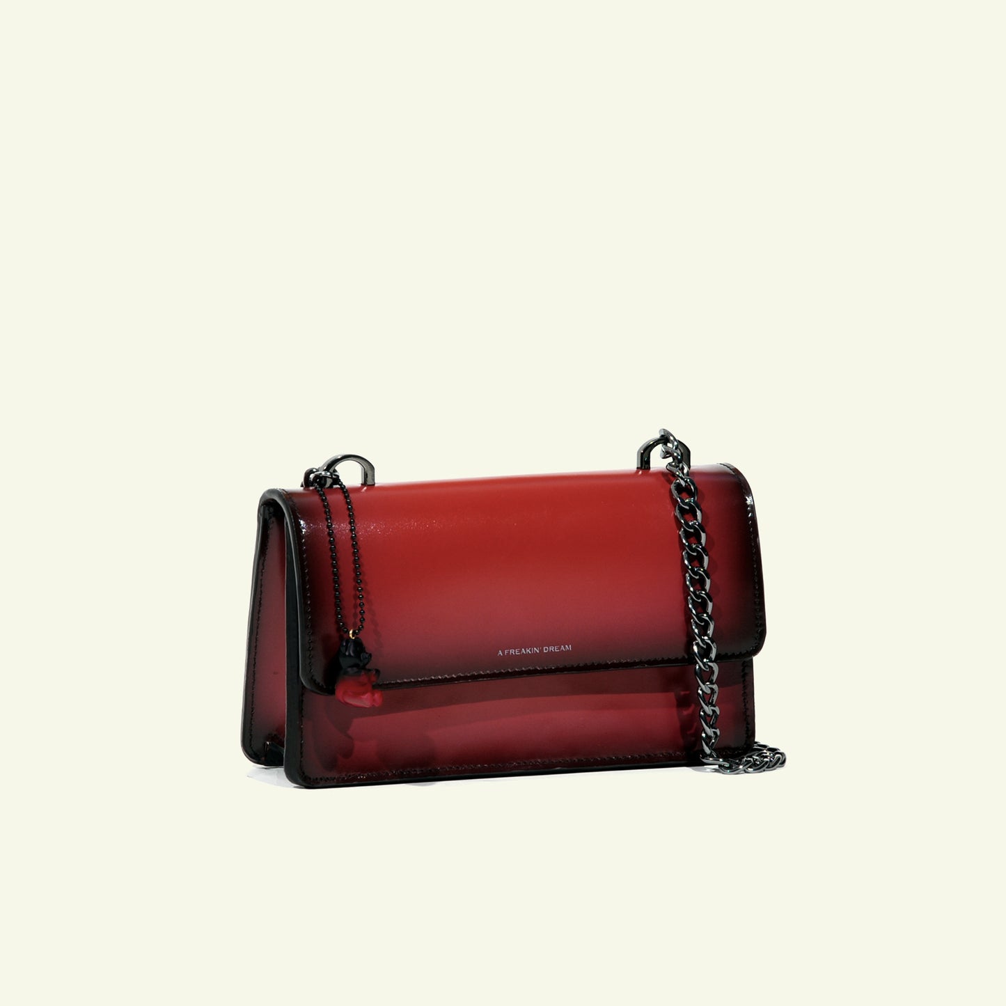 Brenda Bag in airbrushed leather "Lipstick"