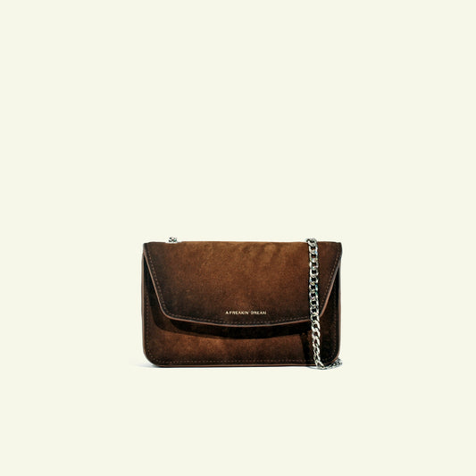 Gia Bag in airbrushed Suede "Burnt Wheat"