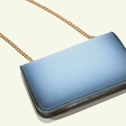 Borsa Gia in pelle aerografata "Cloudy Day"