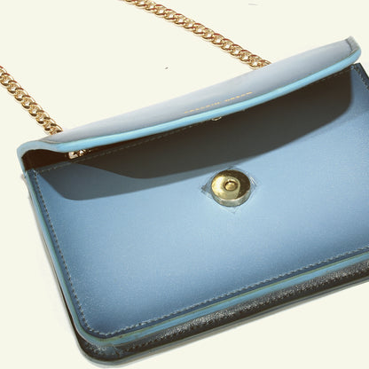 Borsa Gia in pelle aerografata "Cloudy Day"