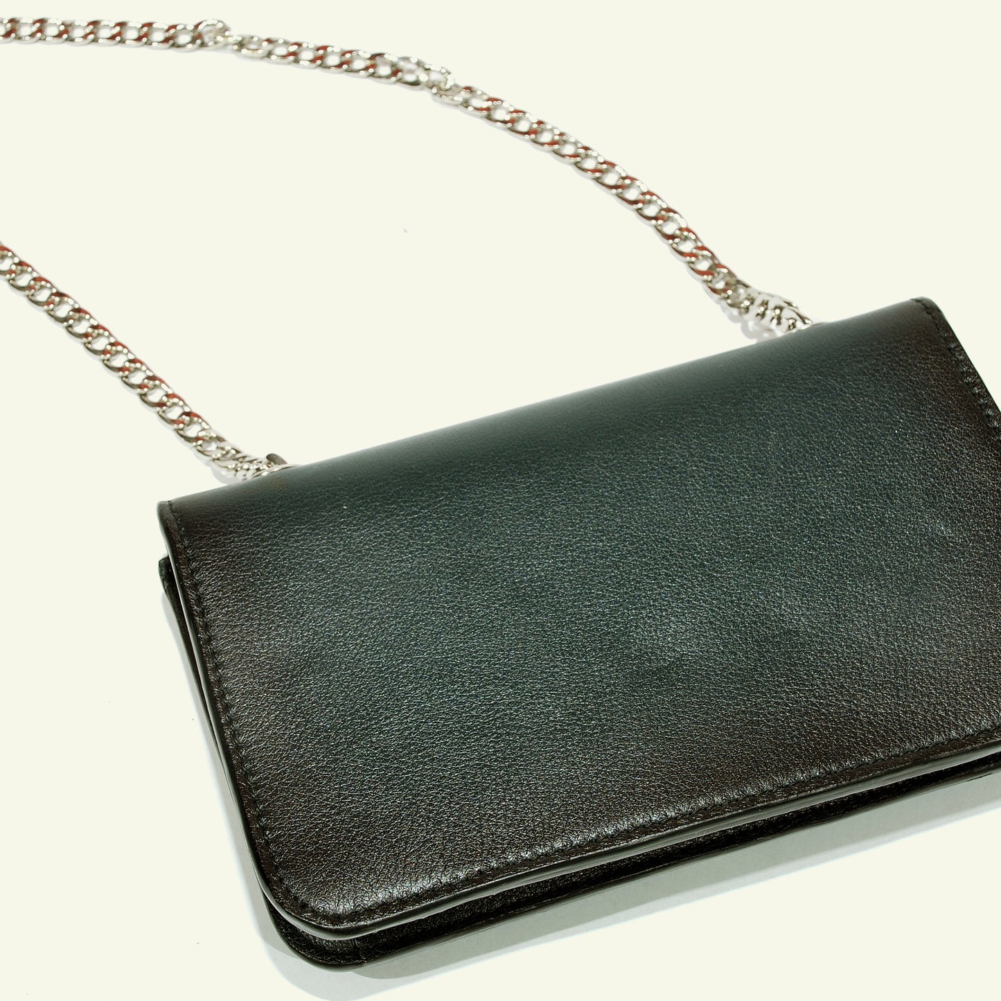 Borsa Gia in pelle aerografata "Forest Green"