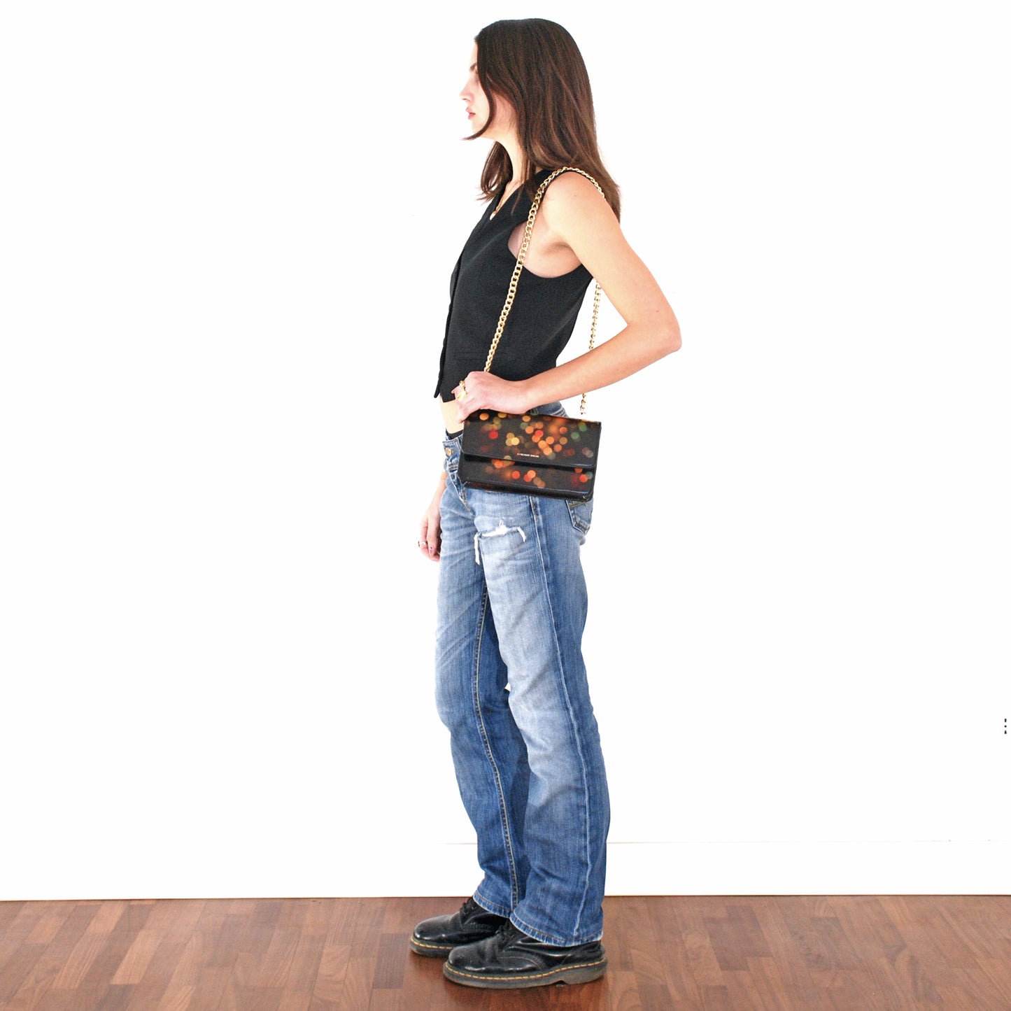 Brenda Bag in airbrushed leather "Blurred Lights"