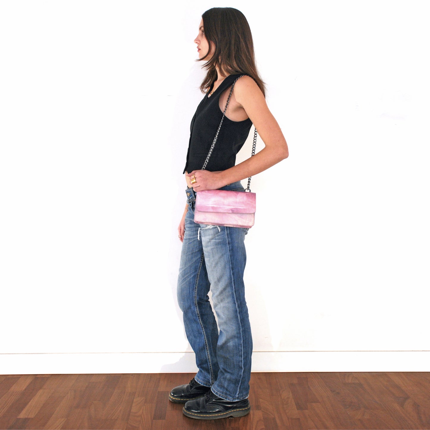 Brenda Bag in airbrushed leather "Skin"