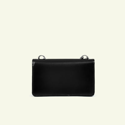 Borsa Brenda in pelle aerografata "Black #00000"