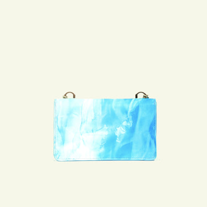 Brenda Bag in airbrushed leather "Cloudy Sky Tie Dye"