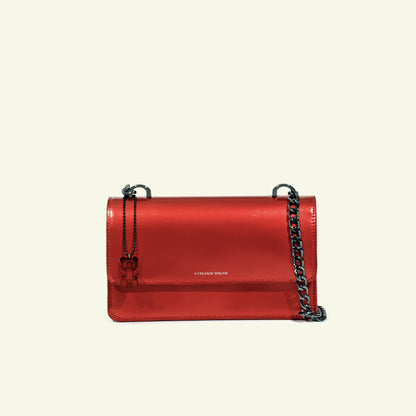 Brenda Bag in airbrushed leather "Flame Red"