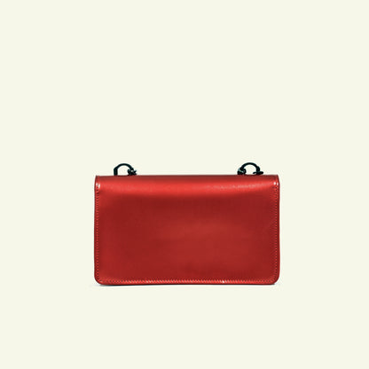 Brenda Bag in airbrushed leather "Flame Red"