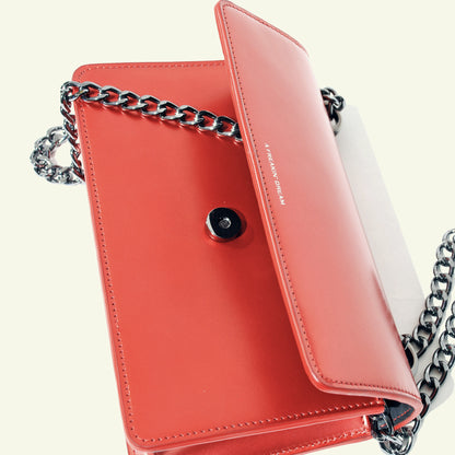 Brenda Bag in airbrushed leather "Flame Red"