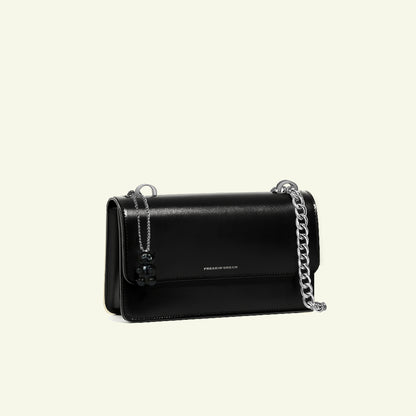 Borsa Brenda in pelle aerografata "Black #00000"