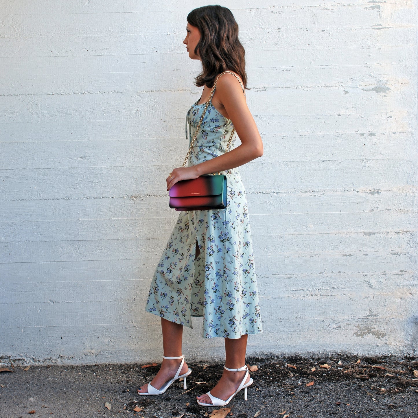 Brenda Bag in airbrushed leather "Colors match black"