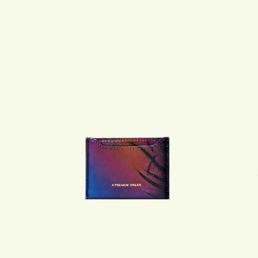 Card holder in airbrushed calfskin "California"