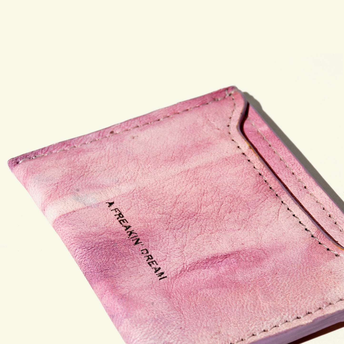 Card holder in airbrushed calfskin "Skin"